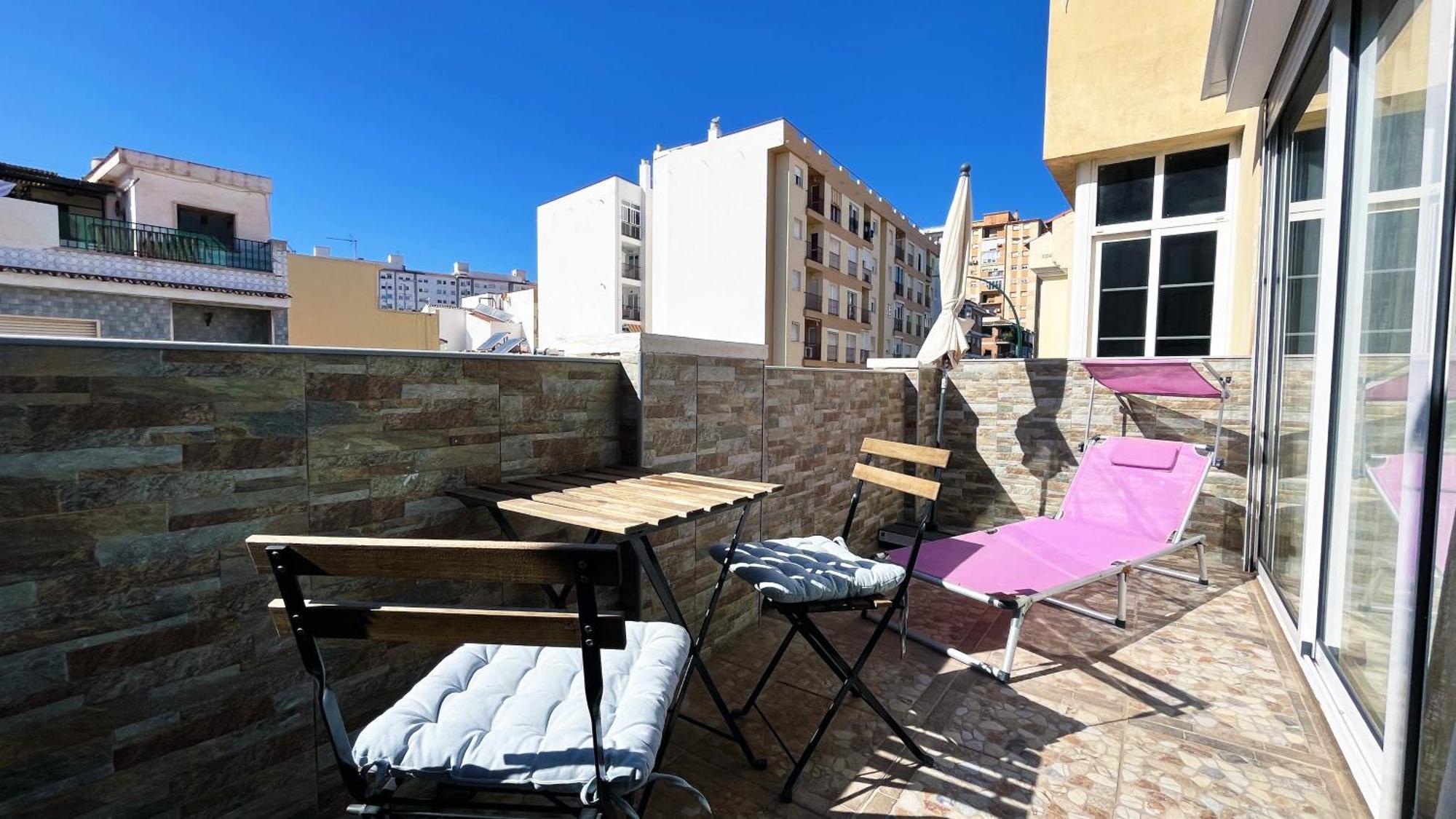 A 5 Minutos De La Playa Con Terraza En Malaga公寓 外观 照片